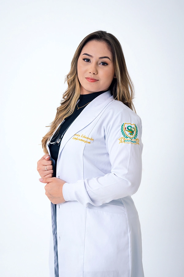 Momento da colação de grau, Maria Eduarda, Enfermagem, Unifan, Goiânia
