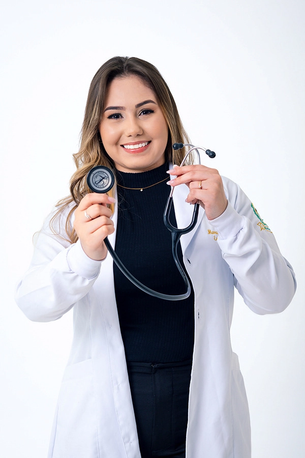 Momento da colação de grau, Maria Eduarda, Enfermagem, Unifan, Goiânia