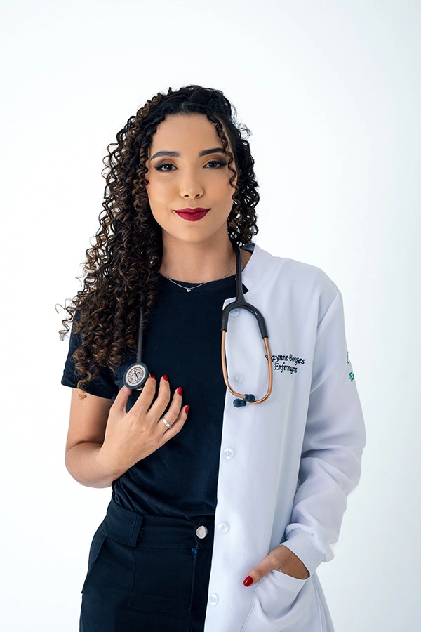 Retrato de meio de curso de Enfermagem, Rayane, Goiânia